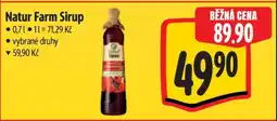 Albert Natur Farm sirup nabídka