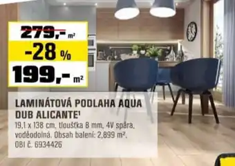 Laminátová podlaha aqua dub alicante¹