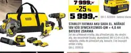 OBI Stanley fatmax aku sada el. nářadí 18v v20 sfmck412mds-qw + 4,0 ah baterie zdarma nabídka
