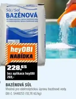 OBI Bazénová sůl nabídka