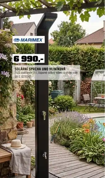 Solární sprcha uno hliníková