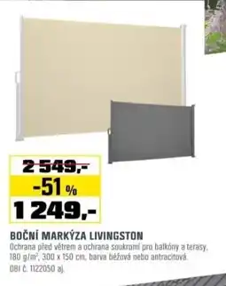 OBI Boční markýza livingston nabídka
