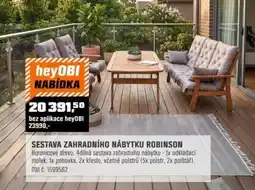 OBI Sestava zahradního nábytku robinson nabídka