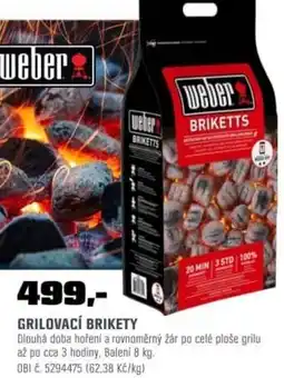 OBI Grilovací brikety nabídka