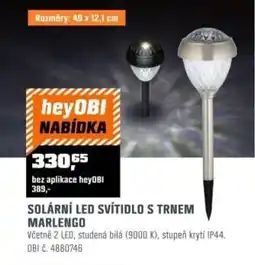 OBI Solární led svítidlo s trnem marlengo nabídka