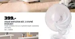 OBI Stolní ventilátor bílý, 3 stupně rychlosti nabídka
