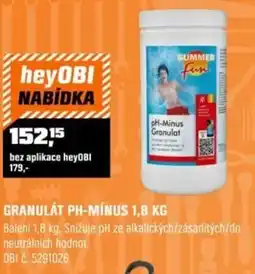 OBI Granulát ph-mínus nabídka