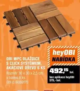 OBI Obi wpc dlaždice s click systémem, akáciové dřevo nabídka