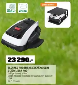 OBI Ecovacs robotická sekačka goat 01200 lidar pro nabídka