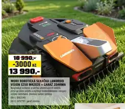 OBI Worx robotická sekačka landroid vision S250 WR202E+ GARÁŽ ZDARMA nabídka