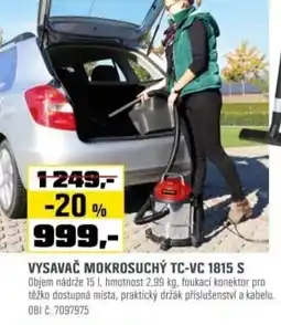 OBI Vysavač mokrosuchý TC-VC 1815 S nabídka
