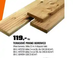 OBI Terasové prkno borovice nabídka
