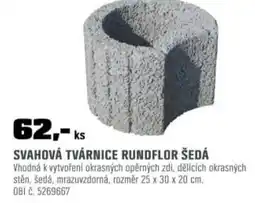 OBI Svahová tvárnice rundflor šedá nabídka