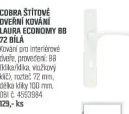OBI Cobra štítové dveřní kování laura economy bb 72 bílá nabídka
