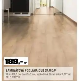 OBI Laminátová podlaha dub samoa nabídka