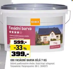 OBI Obi fasádní barva bílá nabídka