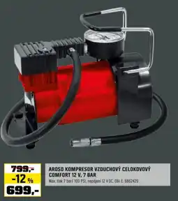 OBI Aroso kompresor vzduchový celokovový comfort 12 v, 7 bar nabídka