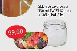 Fortel Sklenice zavařovací 330 ml TWIST 82 mm + víčka, bal. 8 ks nabídka