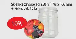 Fortel Sklenice zavařovací 250 ml TWIST 66 mm + víčka, bal. 10 ks nabídka