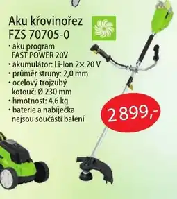 Fortel Aku křovinořez FAST POWER 20V nabídka