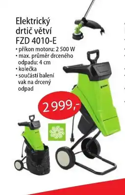 Fortel Elektrický drtič větví FZD 4010-E nabídka