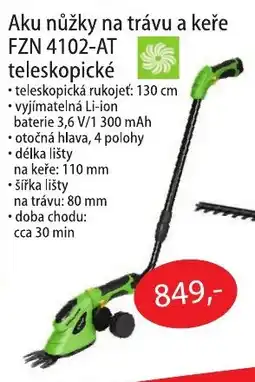Fortel Aku nůžky na trávu a keře FZN 4102-AT teleskopické nabídka