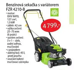 Fortel Benzínová sekačka s variátorem FZR 4210-B nabídka
