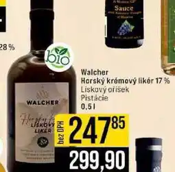 Jip Walcher Horský krémový likér 17 % Liskový oříšek Pistácie nabídka
