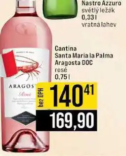 Jip Cantina Santa Maria la Palma Aragosta DOC rosé nabídka