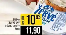 Jip Milko žervé sýr různé druhy nabídka