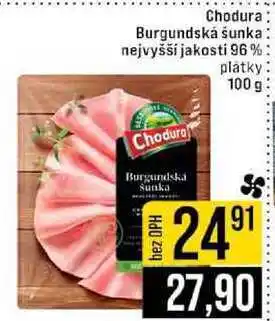 Jip Chodura Burgundská šunka nejvyšší jakosti 96 % platky nabídka