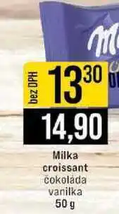 Jip Milka croissant čokoláda vanilka nabídka