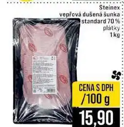 Jip Steinex vepřová dušená šunka standard 70% plátky 1kg 100g nabídka