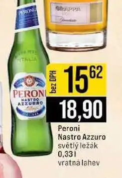 Jip Peroni Nastro Azzuro světlý ležák nabídka