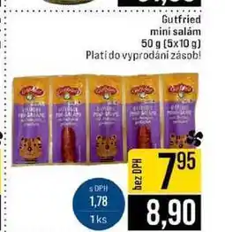 Jip Gutfried mini salám 50 g (5x10 g) nabídka