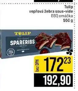 Jip Tulip vepřová žebra sous-vide BBQ omáčka nabídka