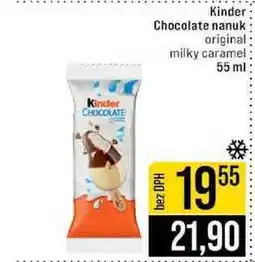 Jip Kinder Chocolate nanuk original milky caramel nabídka
