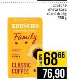 Jip Eduscho mletá káva různé druhy nabídka