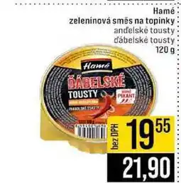 Jip Hamé zeleninová směs na topinky andelské tousty ďábelské tousty nabídka