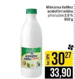 Jip Mlékárna ValMez acidofilní mléko plnotučné 3,6 % nabídka