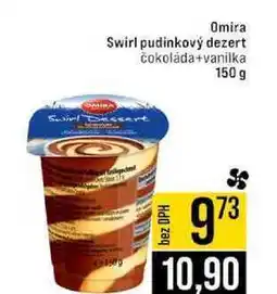 Jip Omira Swirl pudinkový dezert čokoláda+vanilka 150 g nabídka