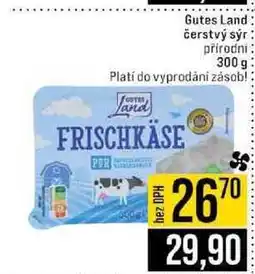Jip Gutes Land čerstvý sýr přirodni nabídka