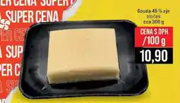 Jip Gouda 45 % sýr bloček cca 300 g 100g nabídka