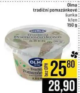 Jip Olma tradiční pomazánkové šunka křen nabídka