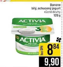 Jip Danone bilý, ochucený jogurt různé druhy nabídka