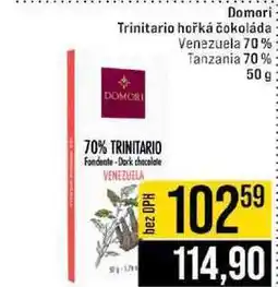 Jip Domori Trinitario hořká čokoláda Venezuela 70% Tanzania 70% nabídka