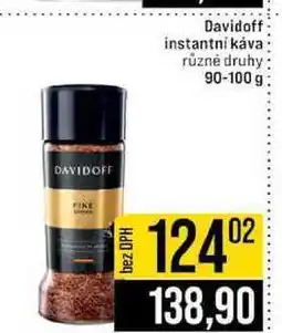 Jip Davidoff instantní káva různé druhy nabídka