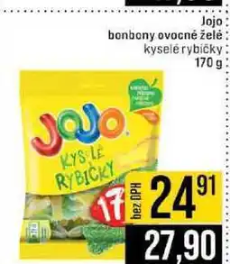 Jip Jojo bonbony ovocné želė kyselé rybičky nabídka
