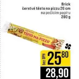 Jip Brick čerstvé těsto na pizzu 26 cm na pečicim papiru nabídka