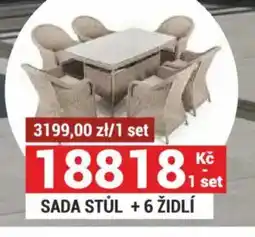 Merkury Market Sada stůl +6 židlí nabídka